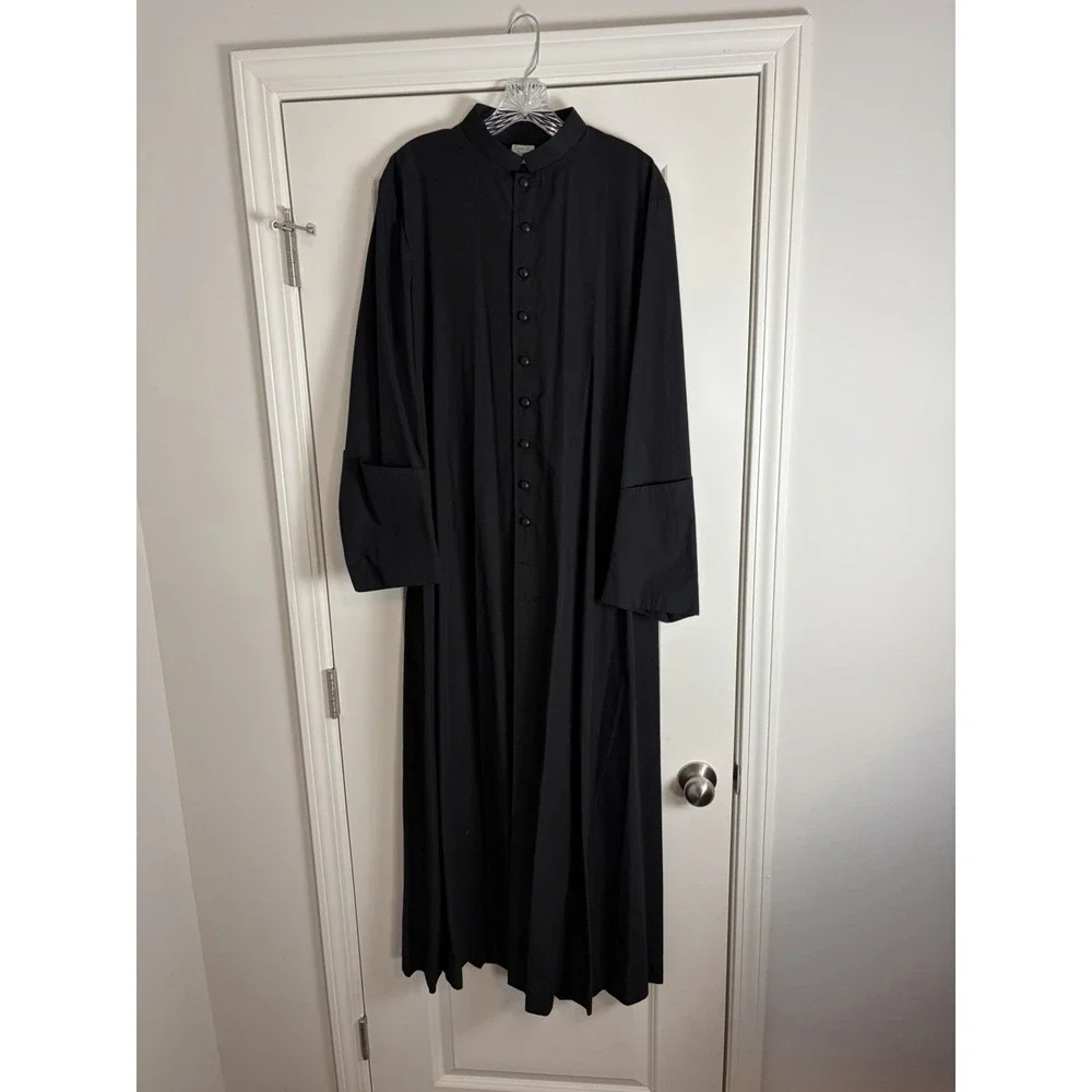 Vintage RJ Toomey Black Clergy Cassock 42R 58